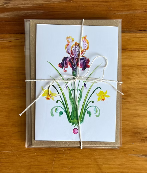 Floral Gift card set by Anthea Ben Naim