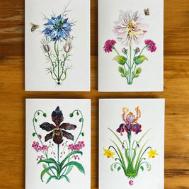 Floral Gift card set by Anthea Ben Naim