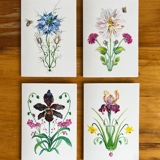 Floral Gift card set by Anthea Ben Naim