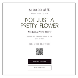 Not Just A Pretty Flower Gift Card