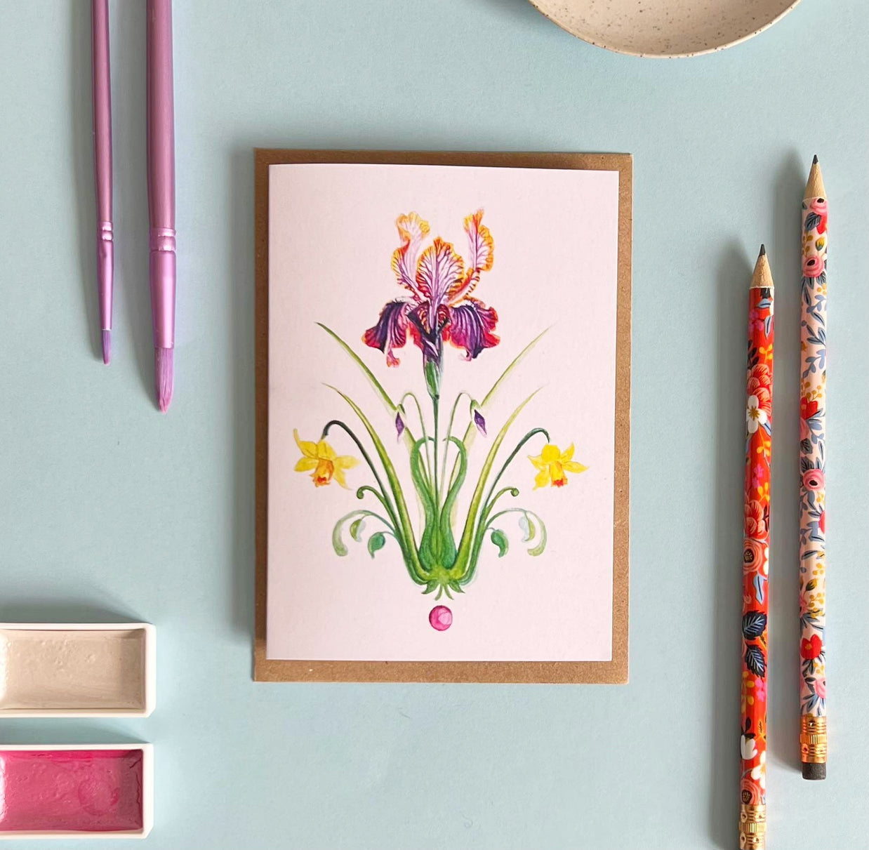 'The Iris' card by artist Anthea Ben Naim