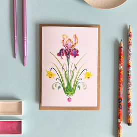 'The Iris' card by artist Anthea Ben Naim
