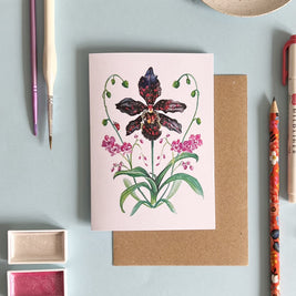 'The Orchid ' card by artist Anthea Ben Naim